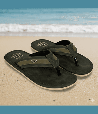 Chappal Wala Green Men's Thong Flip Flop