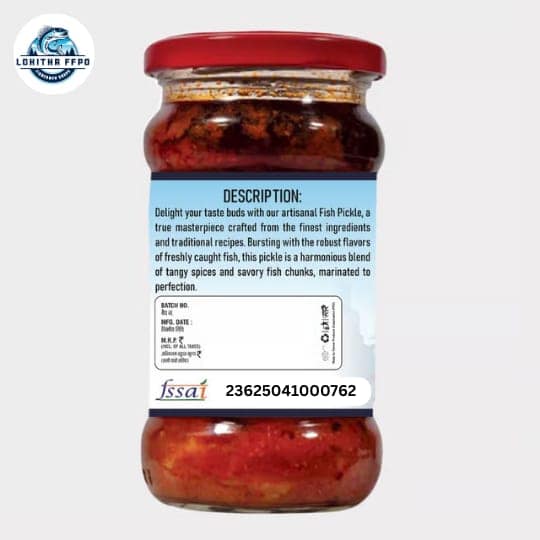 LOHITHA FFPO Fish Pickle - Spicy & Tangy (300gm) view 3