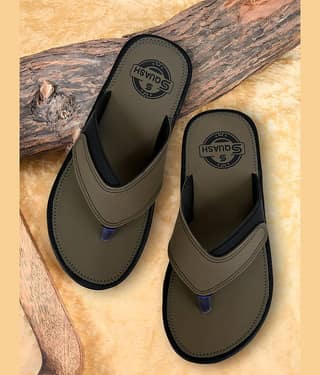 Squash Green Men's Thong Flip Flop