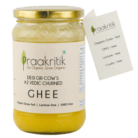 Praakritik Natural Desi Gir Cow A2 Ghee 500ml