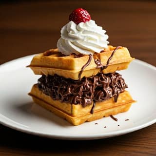 Sandwich Waffle Dark Chocolate