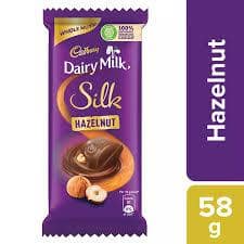 Cadbury Dairy Milk Silk Hazelnut Chocolate Bar, 58G