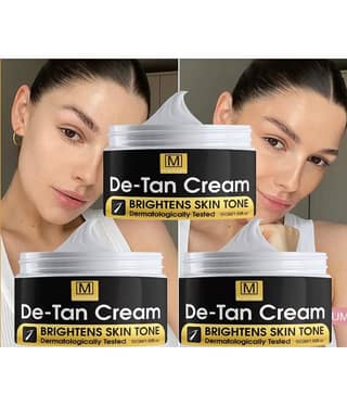 KURAIY Pure De-Tan Body and Face Tan Removal Cream With Milk and Honey Extract Pack Of 3