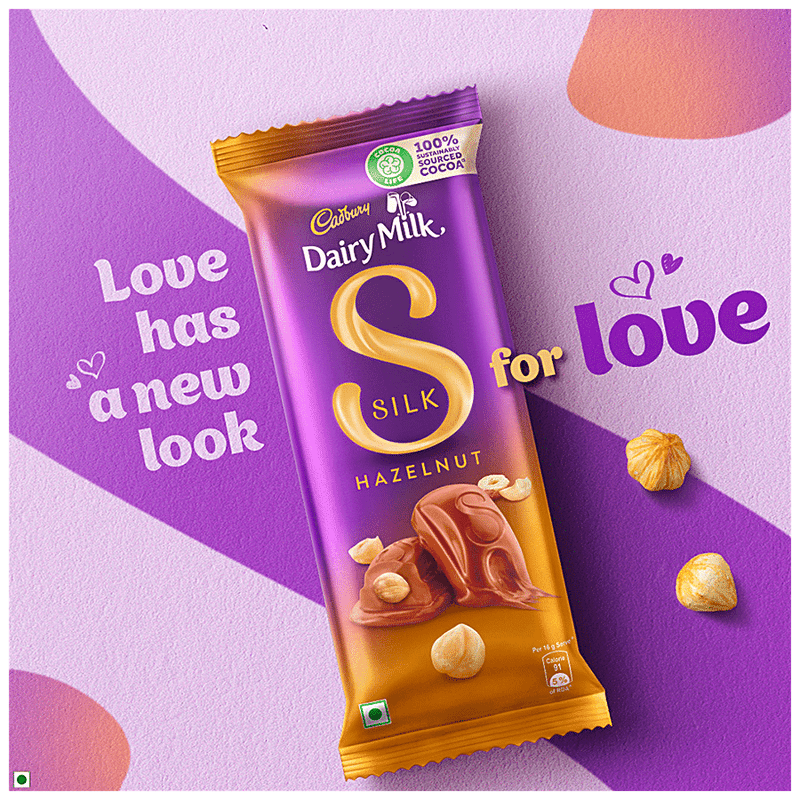 Cadbury Dairy Milk Silk Chocolate Bar - Hazelnut, 58 G view 3