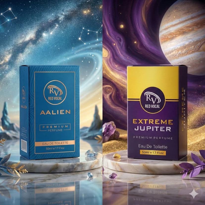 Red Vocal Aalien (Unisex) & Extreme Jupiter (Women) Premium Eau De Toilette Set – 2×50ml, Fresh, Fruity Floral & Long-Lasting Fragrances view 7