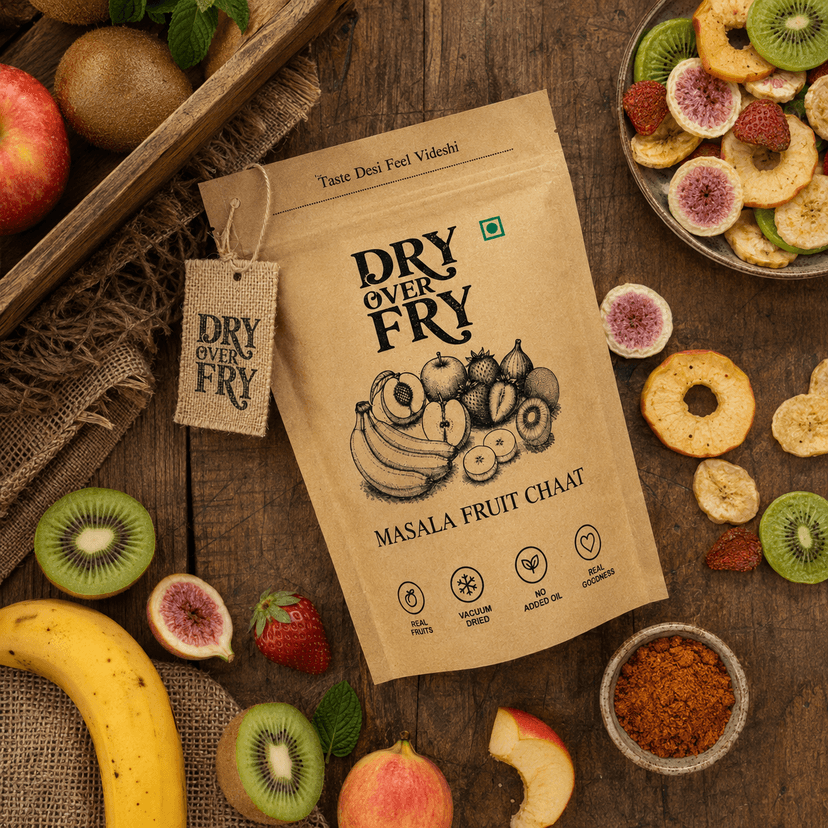 Dry Over Fry Masala Fruit Chaat, Vacuum Dried Mixed Fruit Ready-to-Eat Snack, 75 g view 2