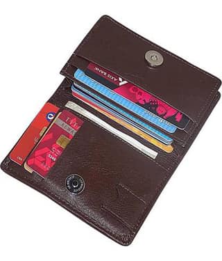 STYLE SHOES Leather Brown Atm, Visiting , Credit Card Holder, Pan Card/ID Card Holder , Pocket wallet Genuine Accessory for Men and Women