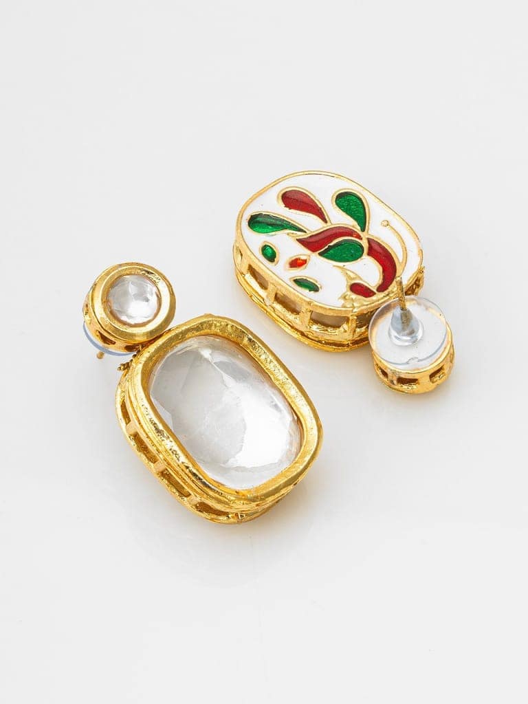 Morison Golden Oval Earrings Subtle Sophistication view 2