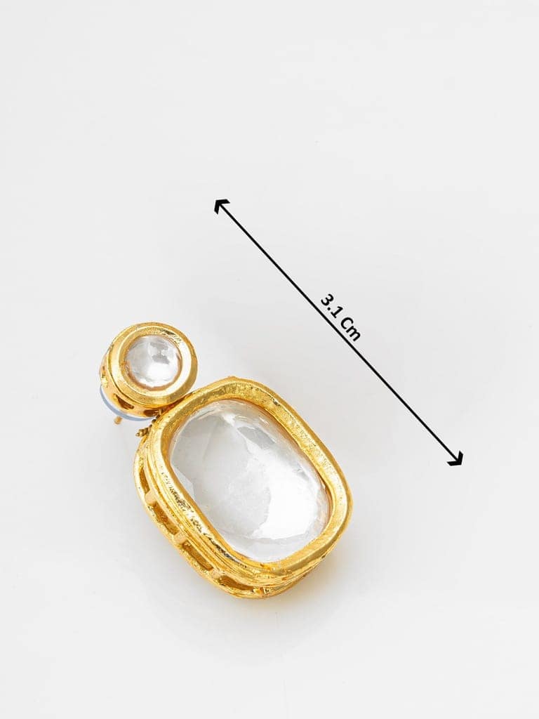 Morison Golden Oval Earrings Subtle Sophistication view 3