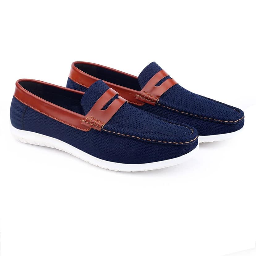 Men's Faux Leather Breathable Fabric Stylish Loafers view 6