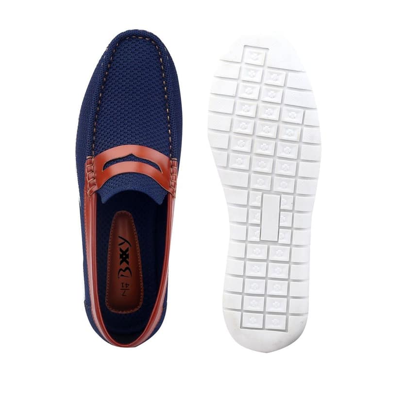 Men's Faux Leather Breathable Fabric Stylish Loafers view 7
