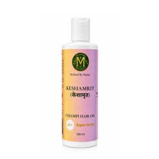 Maanvira Botanics Keshamrit Champi Hair Oil | Herbal Hair Oil with 15+ Herbs - 200ML