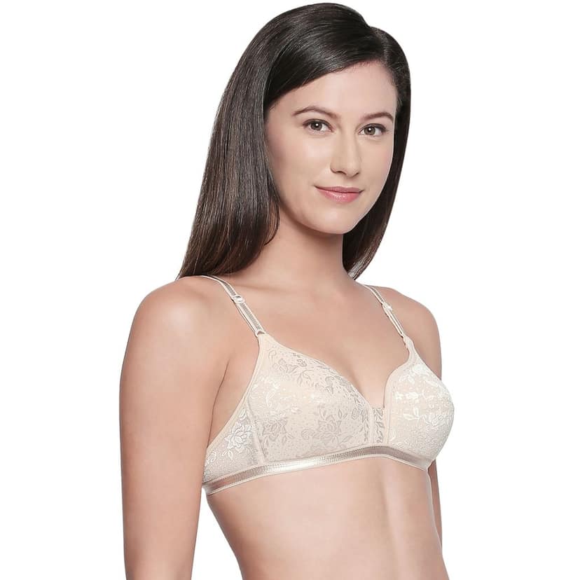 Bodycare Women Cotton Medium Coverage Lightly Padded Regular Bra 5526Skin view 2