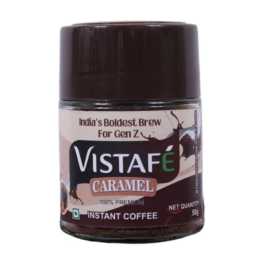 Vistafe Caramel Instant Coffee for Smooth Sweet Taste