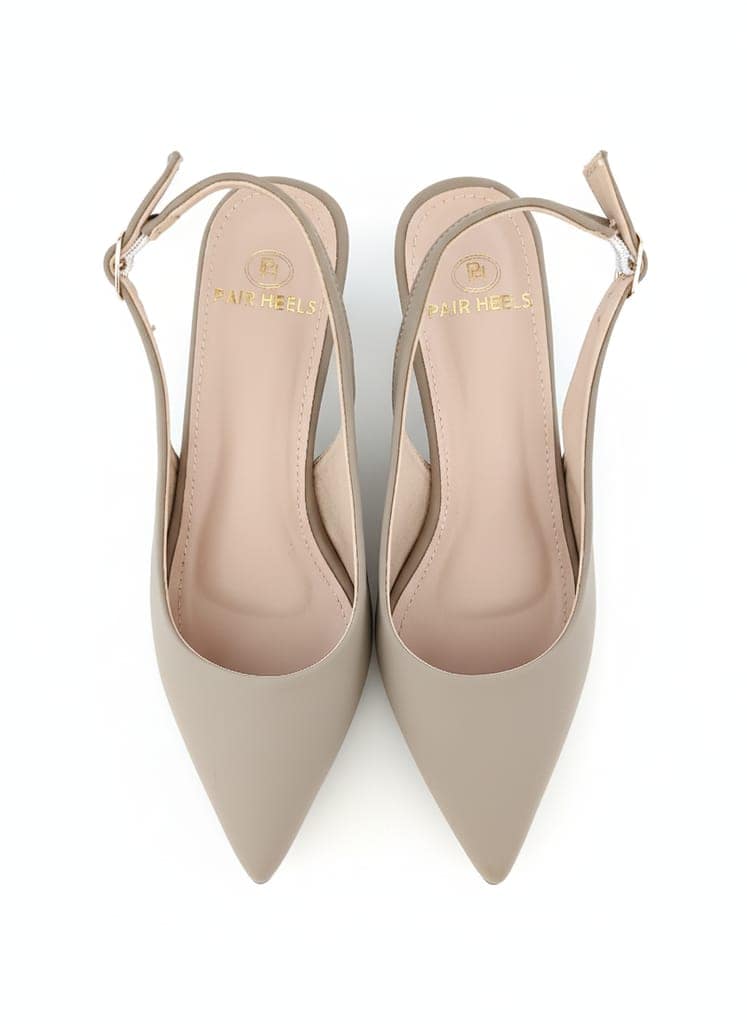 Pair Heels Women’s Stylish Slingback Kitten Heels | Trendy, Comfortable & Elegant Office and Party Wear Footwear view 4
