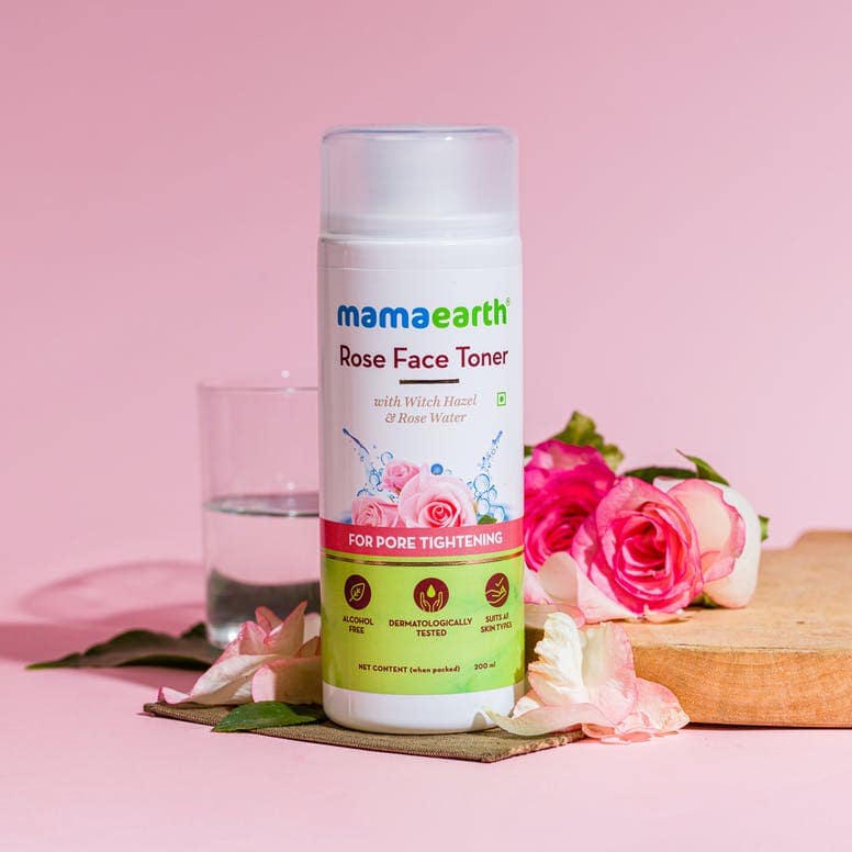Mamaearth Rose Face Toner with Witch Hazel & Rose Water for Pore Tightening – 200ml view 2
