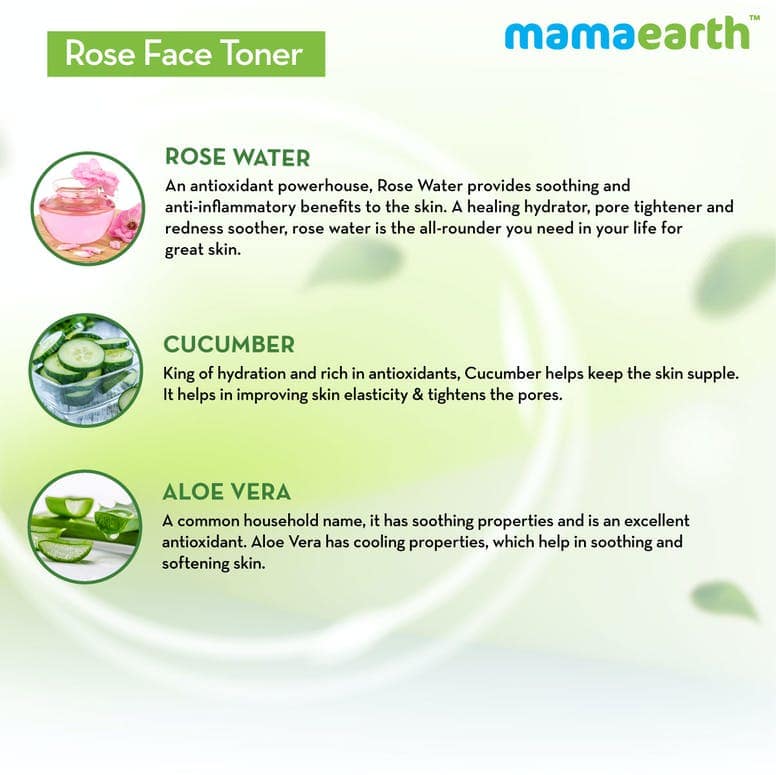 Mamaearth Rose Face Toner with Witch Hazel & Rose Water for Pore Tightening – 200ml view 6