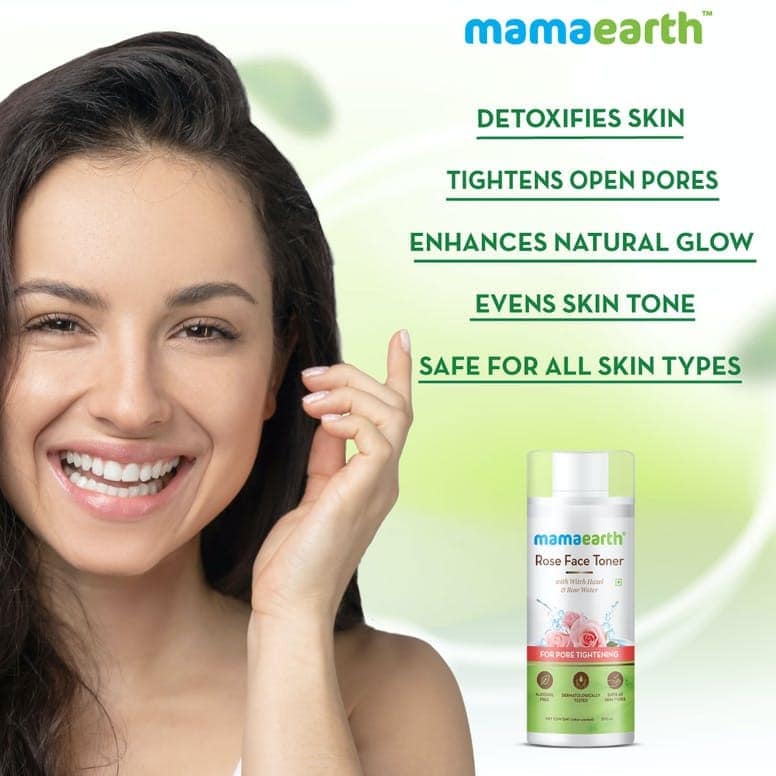 Mamaearth Rose Face Toner with Witch Hazel & Rose Water for Pore Tightening – 200ml view 7