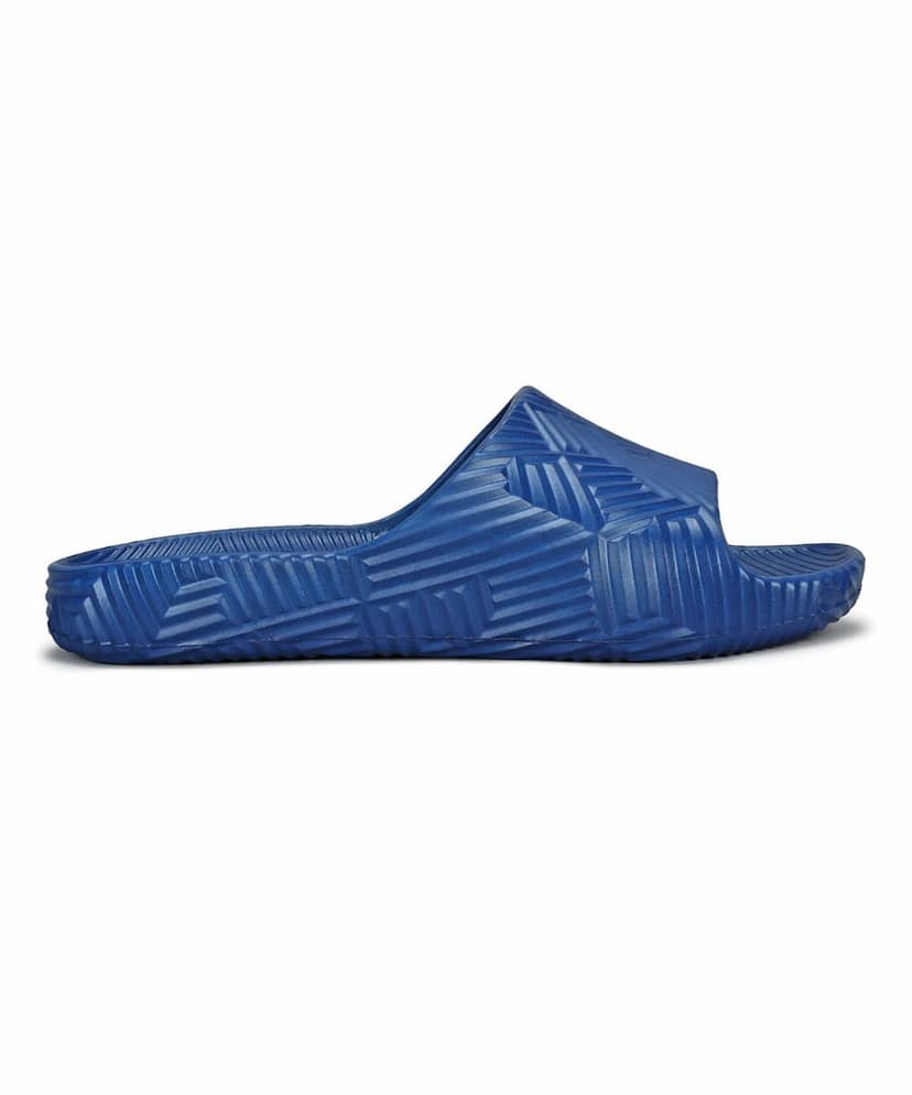 Paragon EVK10924G Men's Waterproof Blue Sliders with Comfortable Anti-Skid Sole view 2