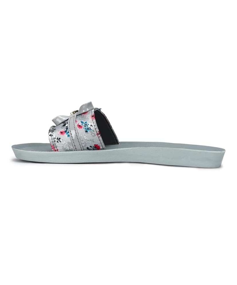 Paragon Women's Grey Sliders with Anti-skid Cushioned Sole for Everyday Use view 3