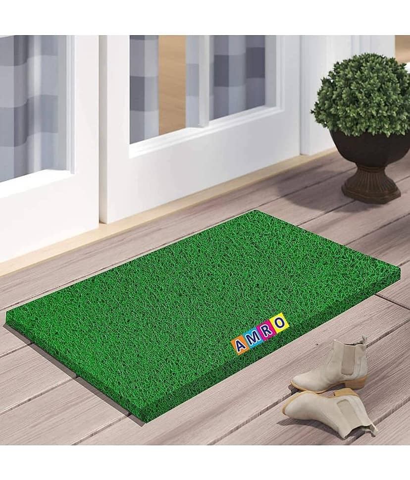 AMRO Beautility Needs Green Single Anti-skid Door Mat - ( 60 X 40 cm )