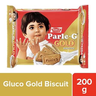 Parle G Gold - Gluco Biscuits, 200 G Pouch