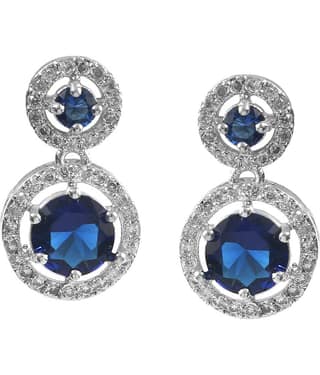 Jewar Mandi - Pink Drop Earrings ( Pack of 1 )