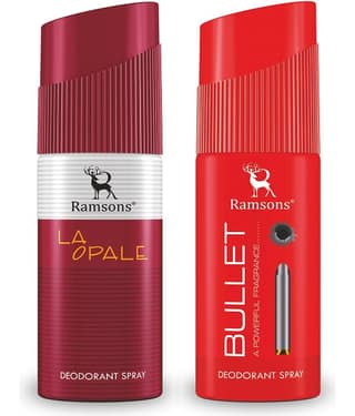Ramsons La Opale & Bullet Deodorant Spray for Unisex 80 ml ( Pack of 2 )