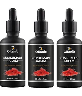 Oilanic Kumkumadi Tailam For Glowing & Radiant Skin Face Serum 90 mL Pack of 3