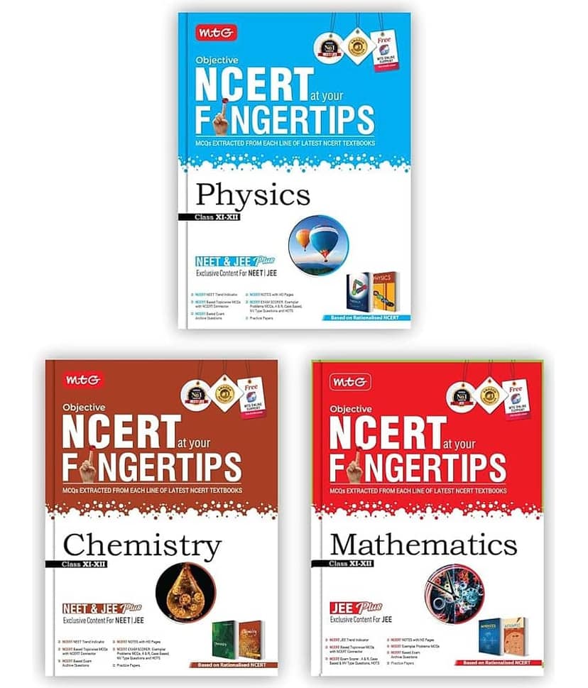 MTG Objective NCERT at your FINGERTIPS For JEE Main & Advanced - Physics, Chemistry & Mathematics (Set of 3 Books) | NCERT Notes with HD Pages, Exam Archive & MCQs | Based on Latest & Revised Syllabus 2024-25 view 2