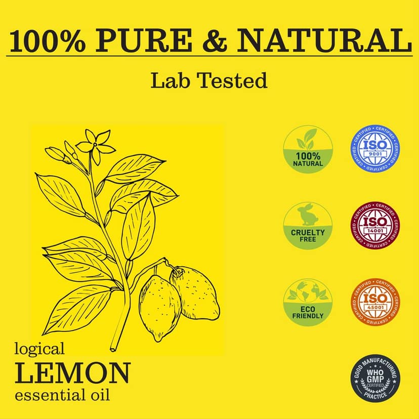 Zesteq Logical Lemon Essential Oil Therapeutic grade for Aromatherapy (15 ml) view 4