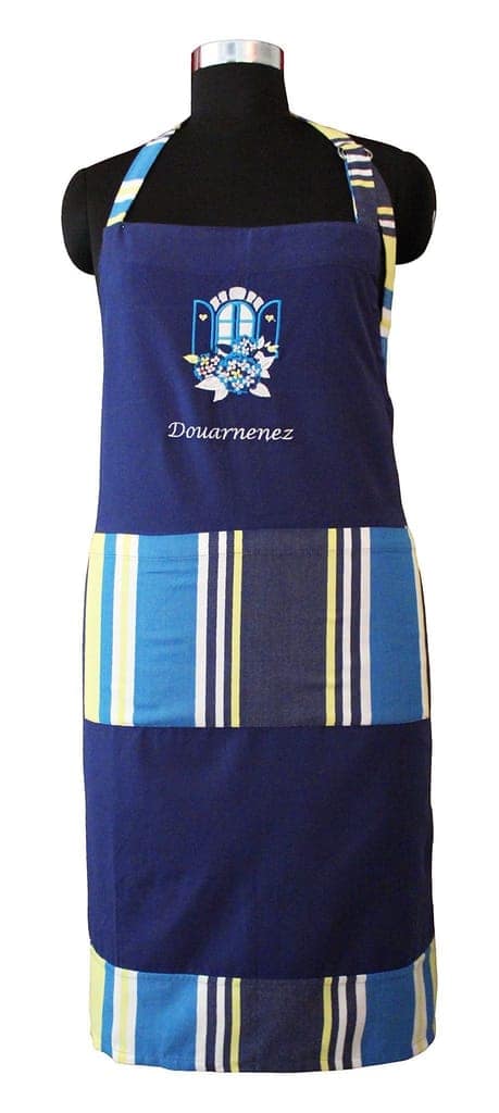 Airwill, 100% Cotton Designer Weaved Aprons, with 1 Center Pocket, Adjustable Buckle on Top and 2 Long Ties On Both 2 Sides. Pack of 2 Piece view 3