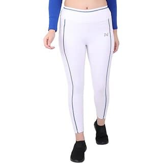 Ninq Striped Women White Tights view 2