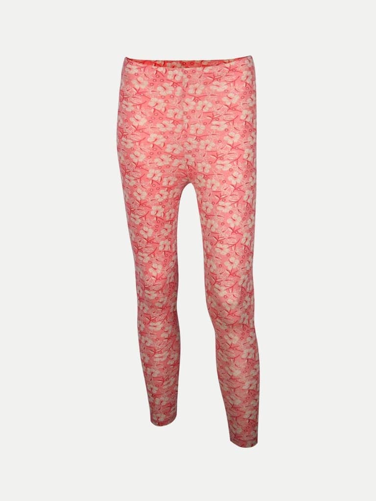 Women Red Floral Printed Legging