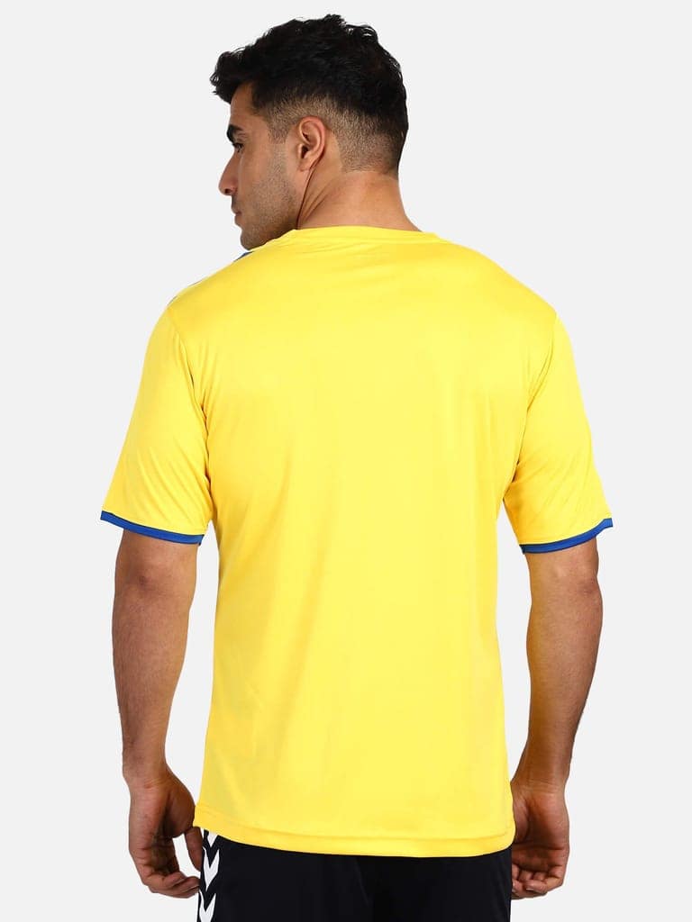 Core Round Neck Half Sleeve Solid Regular fit Polyester T-shirt for Men Comfortable Breathable Fabric Stretchable for Everyday Use Ideal for Yoga Training Gym Running or Performance view 4