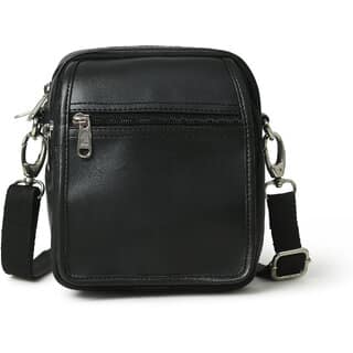 MATRICE messenger bag with black faux vegan leather(NE-S-0804-Black)