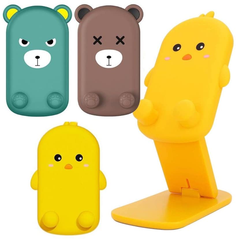 Cute Cartoon Design Multi-Angle Adjustable Foldable Mobile Stand view 4