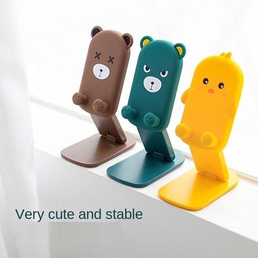 Cute Cartoon Design Multi-Angle Adjustable Foldable Mobile Stand view 9