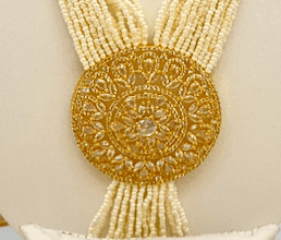 Belt Set With CZ Stones and Pearls - Signature Collection By Amit Chauhan And Sons view 2