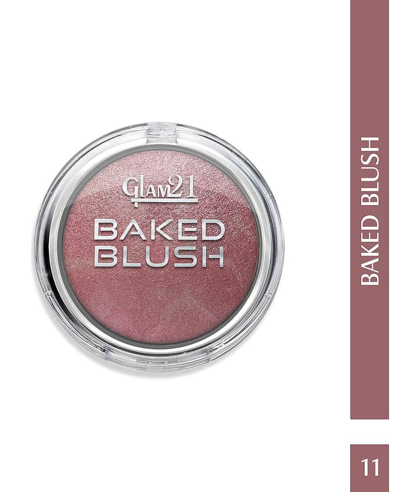 Glam21 Baked Blusher Highly Pigmented Formula Long-lasting Illuminating Texture 6gm Shade-12