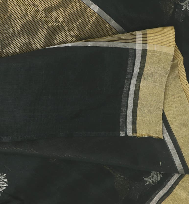 Handloom Chanderi Silk By Cotton Saree view 6