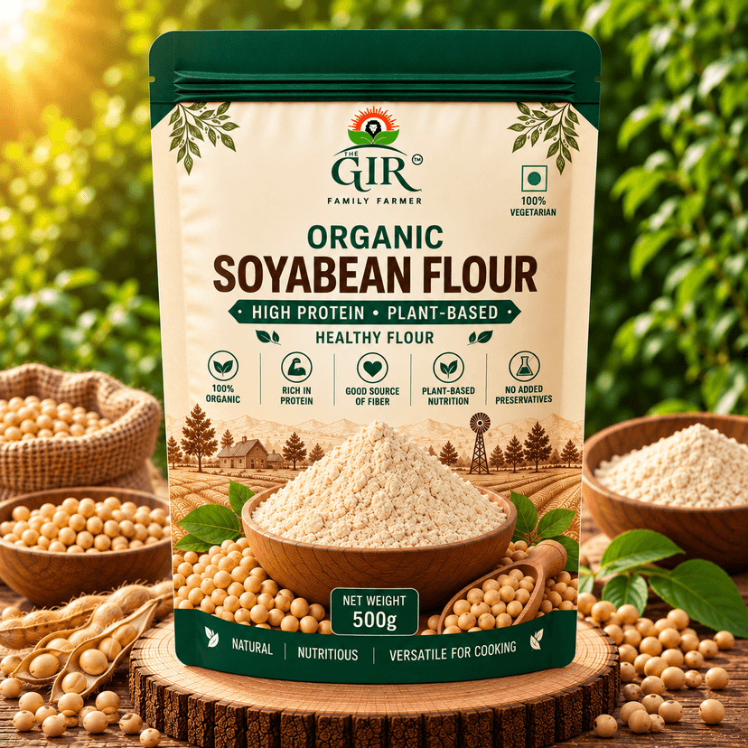 Organic Soyabean Flour | High Protein Plant-Based Healthy Flour