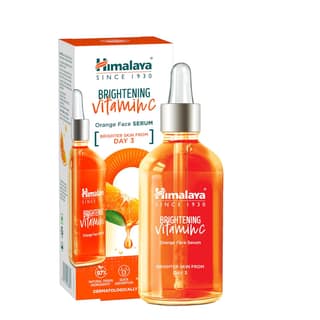 Himalaya Brightening Vitamin C Orange Face Serum, 30 mL | With Vitamin C, Niacinamide & Hyaluronic Acid | Brighter Skin from Day 3 | Dermatologically Tested Himalaya Brightening Vitamin C Orange Face Serum, 30 mL | With Vitamin C, Niacinamide & Hyaluroni