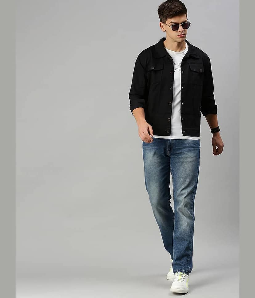 VOXATI Denim Men's Denim Jacket - Olive ( Pack of 1 ) view 4
