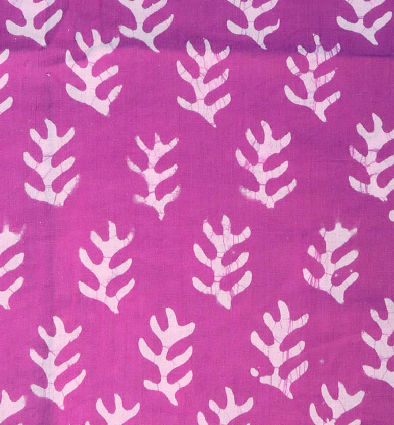 Handcrafted Batik Print Unstitched 3-Piece Suit Set view 5