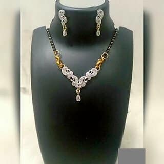 Necklace With Drop Earrring Set For Women