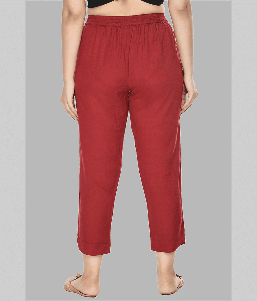 PREEGO - Black Rayon Regular Women's Casual Pants ( Pack of 1 ) view 2