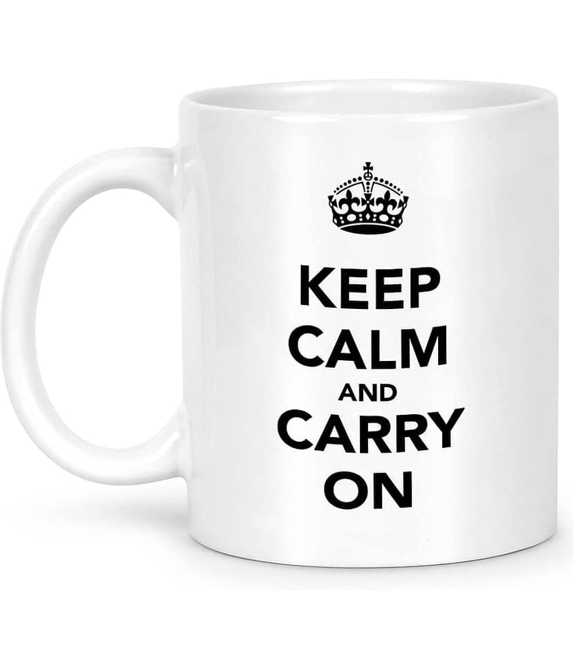 Idream Quote Printed Ceramic Coffee Mug 1 Pcs 330 mL view 2