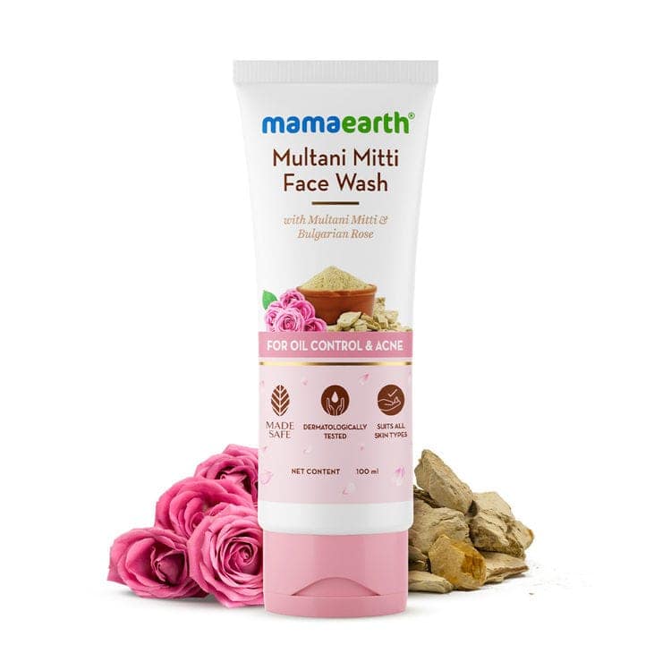 Mamaearth Multani Mitti Face Pack (100 g) + Mamaearth Multani Mitti Face Wash (100ml) PACK of 2 view 6
