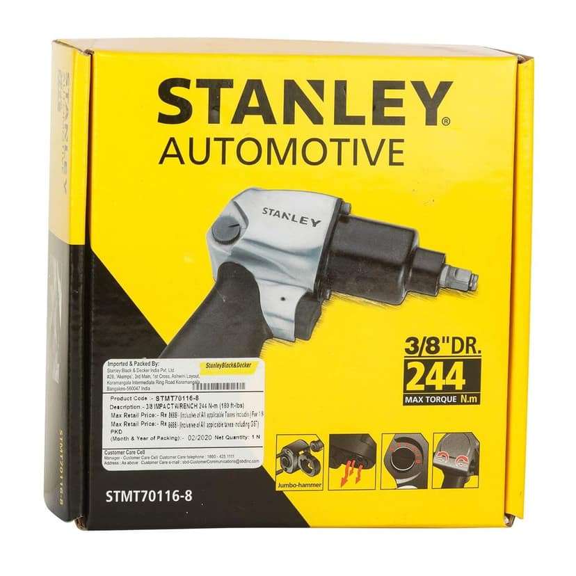 Stanley Impact Wrench 3/8" Impact Wrench 244 N-M (180 Ft-Lbs) STMT70116-8 view 2